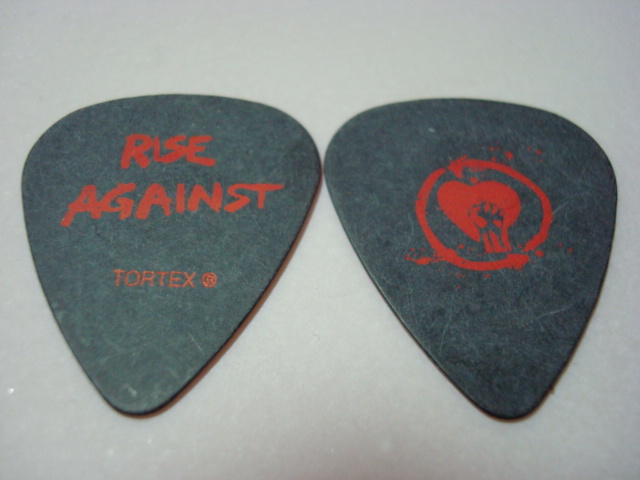 rise against logo. RISE AGAINST - Black pick with
